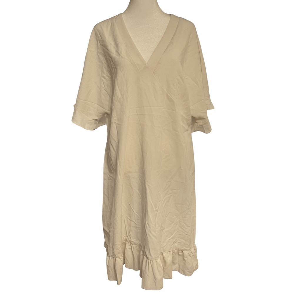 Cupshe V-Neck Breezy Beach Cover Up with Ruffle Accents • Size XL • NEW W/ TAGS - Picture 5 of 9